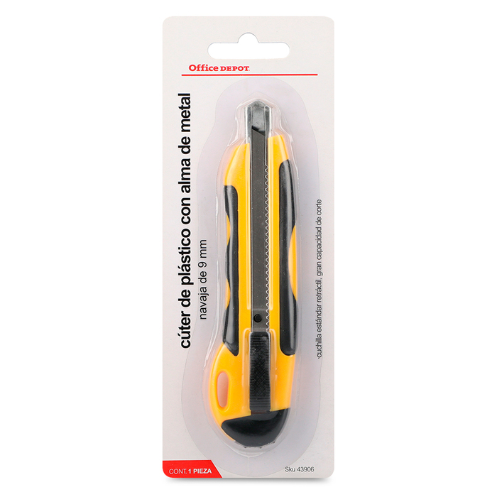 CUTTER ERGONOMICO OFFICE DEPOT (NARANJA, 9 MM) AltaGama Papelerías